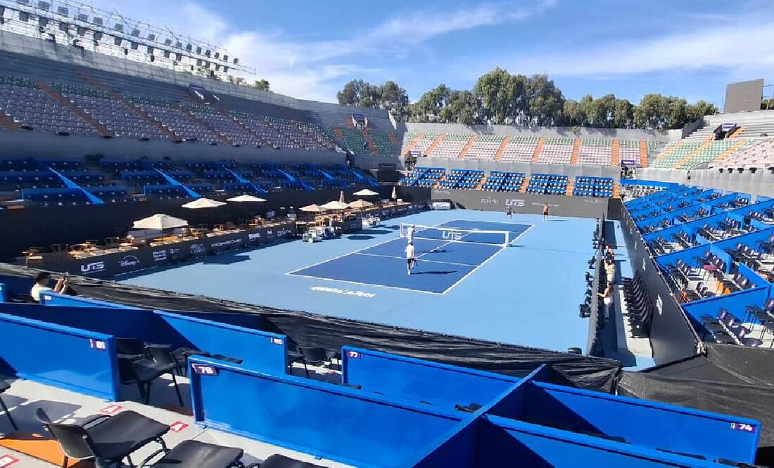 Así luce la cancha principal del UTS Guadalajara 2025 antes del arranque del torneo. FOTO: Agustín Elías | EL UNIVERSAL