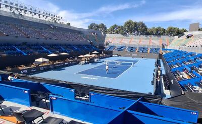 Así luce la cancha principal del UTS Guadalajara 2025 antes del arranque del torneo. FOTO: Agustín Elías | EL UNIVERSAL
