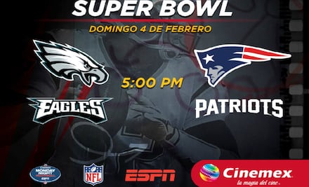 Tenemos pases para que disfrutes del Super Bowl en el cine