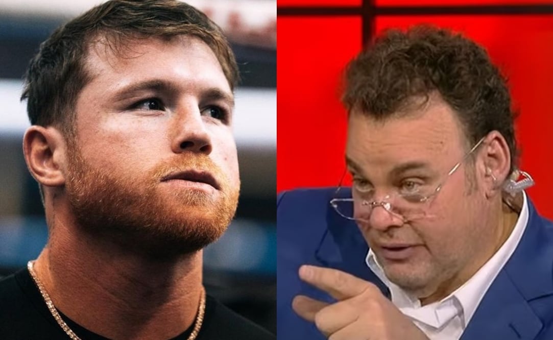Canelo Álvarez y David Faitelson enojado en programa de ESPN / FOTO: AP y Captura