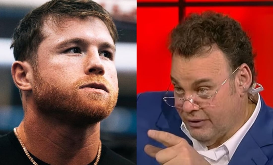 Canelo Álvarez y David Faitelson enojado en programa de ESPN / FOTO: AP y Captura