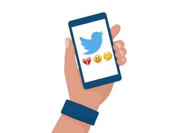Twitter quiere poner reacciones como “animado” o “triste” a los tuits