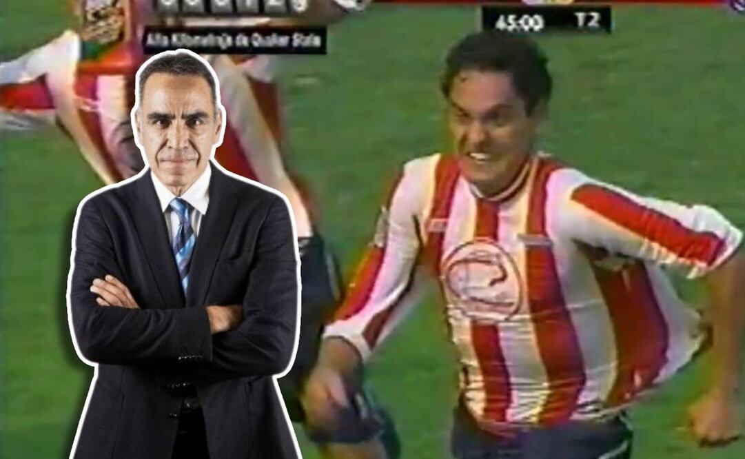 Así fue la ocasión en que Enrique Garay narró un partido de futbol soccer. FOTO: Especial