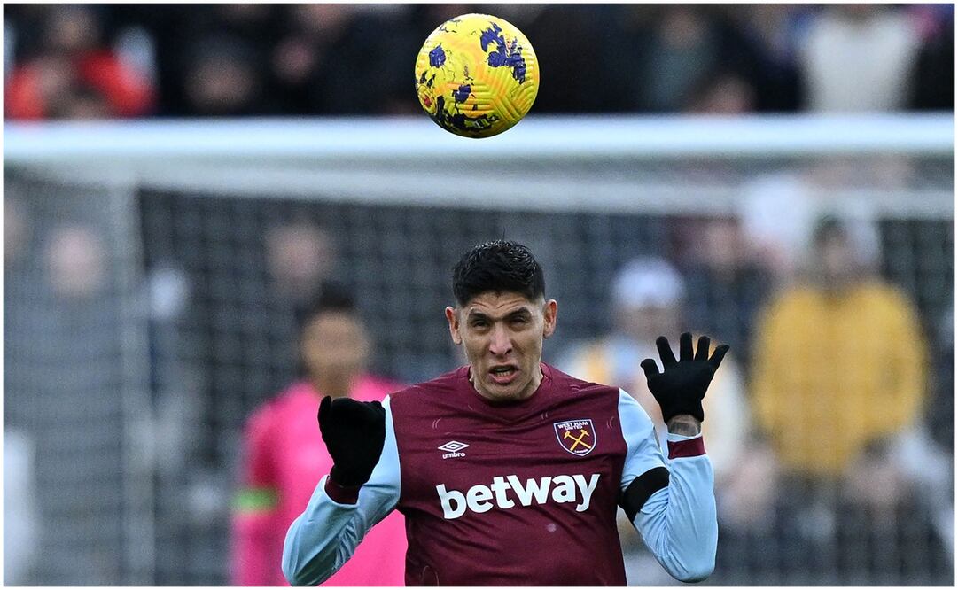 Edson Álvarez en el empate del West Ham ante el Crystal Palace / FOTO: AFP