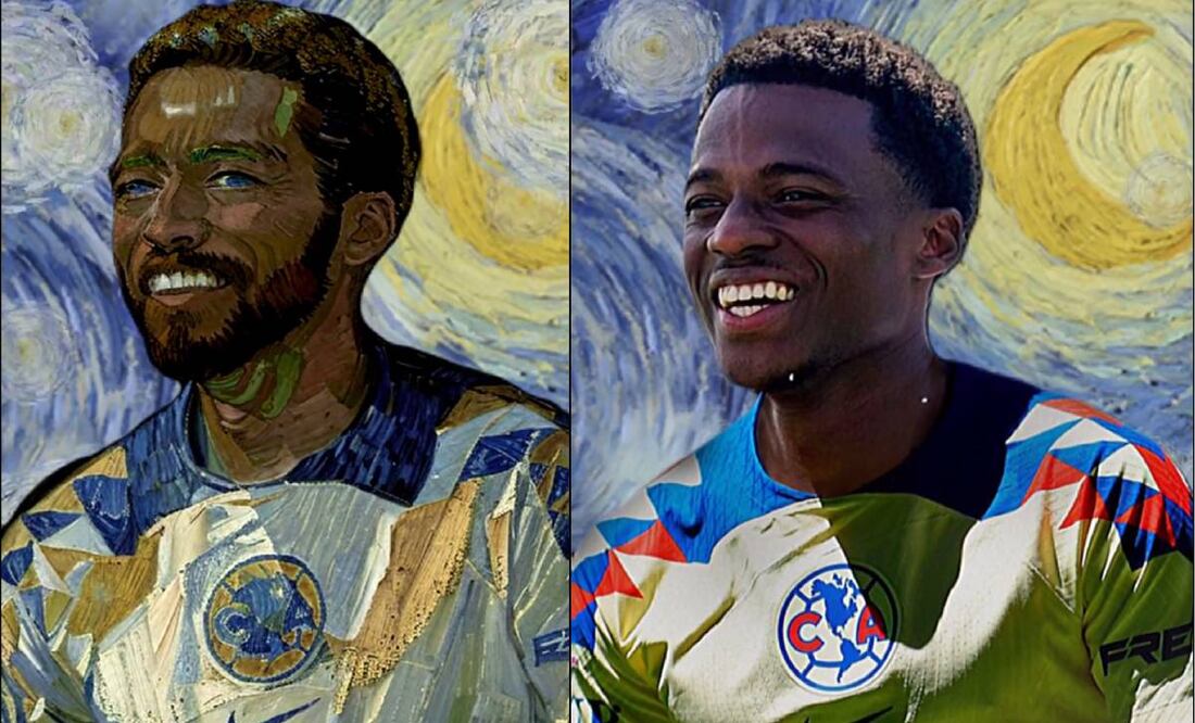 Javairo Dilrosun fue anunciado en América al estilo de una pintura de Vincent van Gogh. Foto: Especial