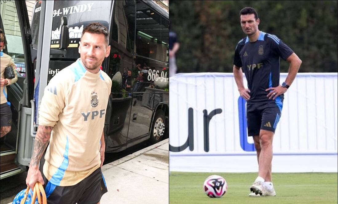Lionel Messi y Lionel Scaloni. FOTO: Especiales