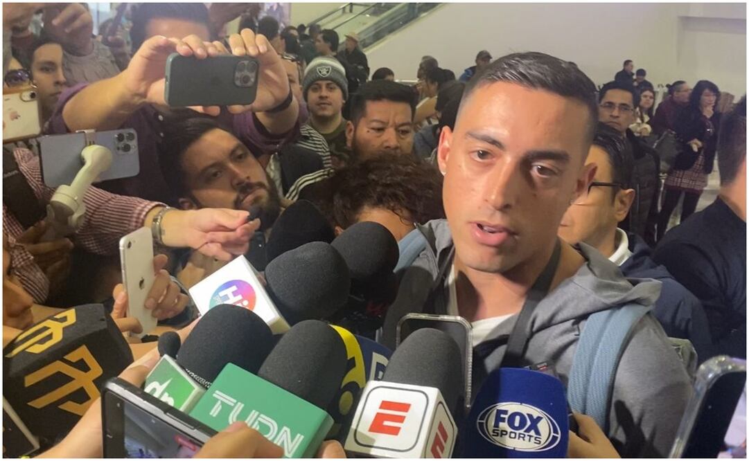 Rogelio Funes Mori en su llegada a la Ciudad de México / FOTO: Nicolás Schiller