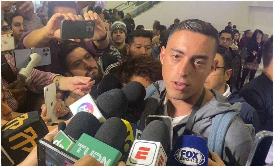 Rogelio Funes Mori en su llegada a la Ciudad de México / FOTO: Nicolás Schiller