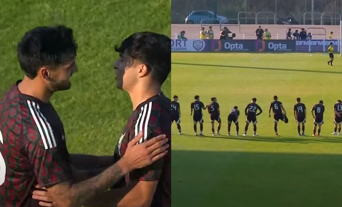 Selección Mexicana Sub-23 durante el torneo Maurice Revello - Fotos: Captura de pantalla de CLARO SPORTS