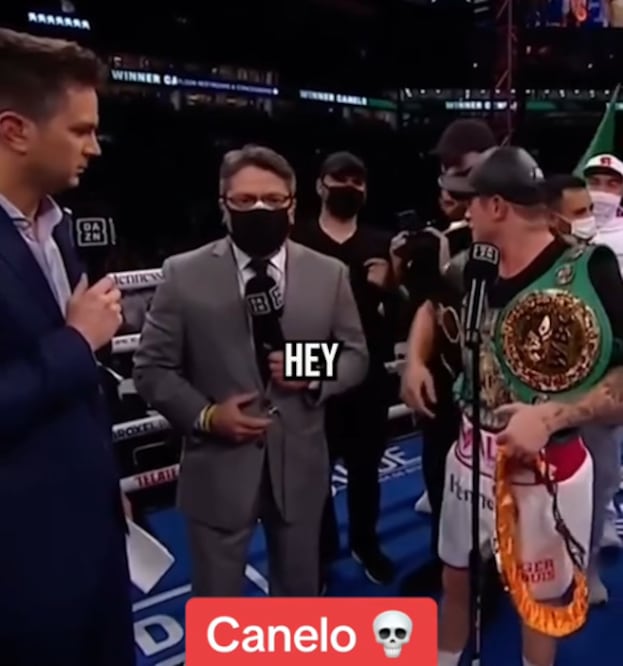 Canelo Álvarez corrió a dos personas del cuadrilátero / Foto: Especiales