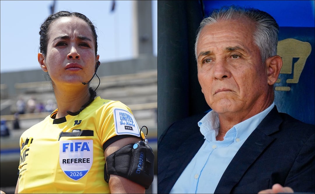 Katia Itzel García y Sergio Bueno protagonizaron un momento polémico en la Jornada 14 del Clausura 2026. FOTO: Imago7