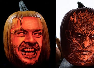 10 espeluznantes personajes del cine y la TV hechos ¡calabaza!