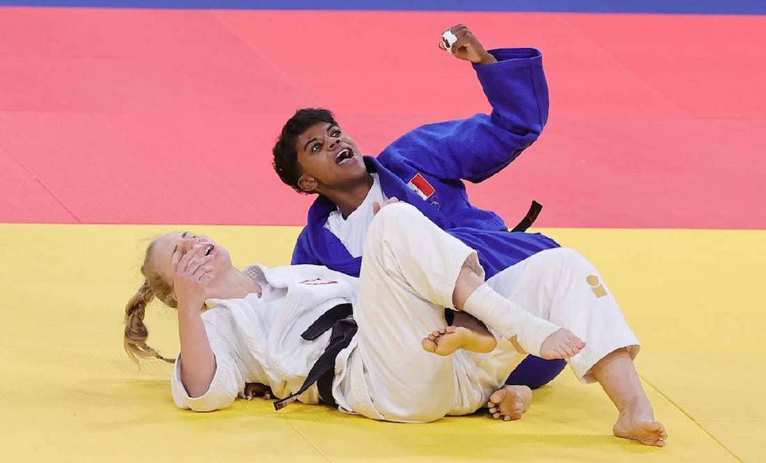 Prisca Awiti aseguró su pase a Semifinales y peleará por una medalla en judo. Foto: @CONADE