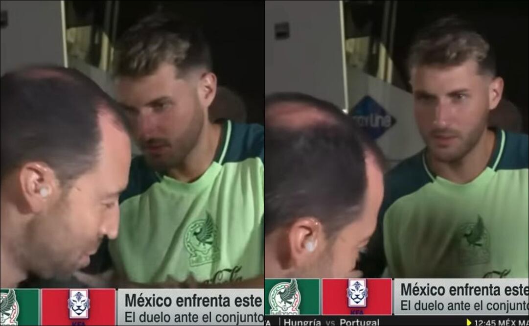 Santiago Giménez estelarizó chusco momento al confundir a reportero con seguidor de la Selección Mexicana / FOTOS: Capturas de Pantalla