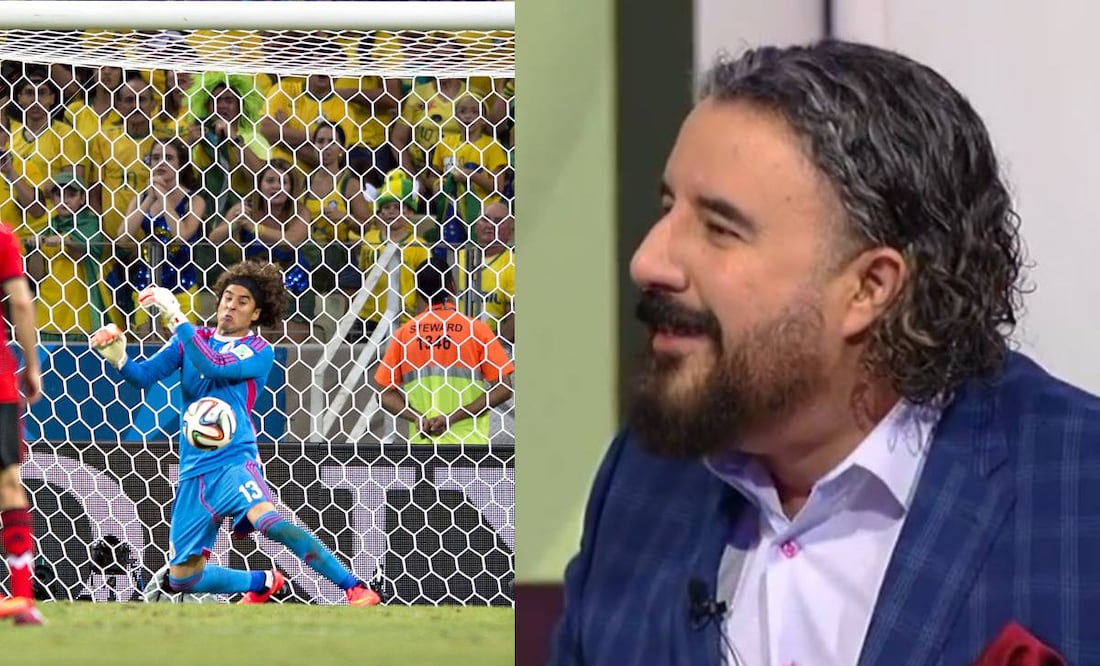Álvaro Morales aseguró que Memo Ochoa sigue viviendo del atajadón a Neymar en Brasil 2014. Foto: Especial