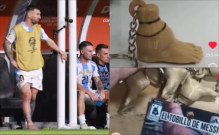 ¡Se venden como pan caliente! Comerciantes ponen a la venta llaveros del tobillo hinchado de Messi