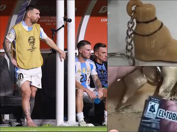 ¡Se venden como pan caliente! Comerciantes ponen a la venta llaveros del tobillo hinchado de Messi