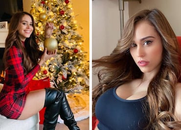 Yanet García celebra Navidad con diminuto conjunto de Santa Claus