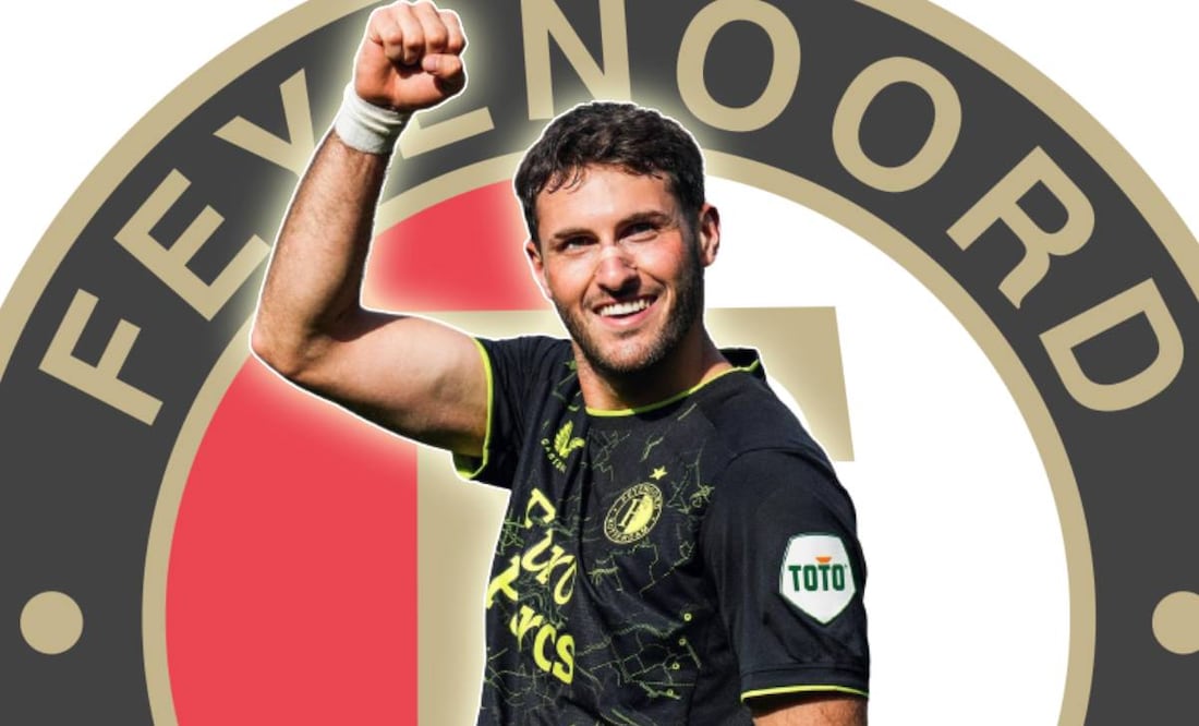 Santiago Giménez vuelve a la acción con el Feyenoord ante el Vitesse. Foto: @sant.gimenez