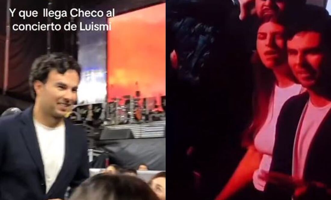 Checo Pérez en el concierto de Luis Miguel - Foto: Especial