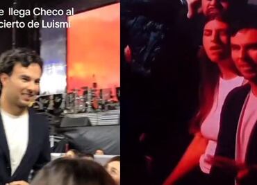 Captan a Checo Pérez en un concierto de Luis Miguel