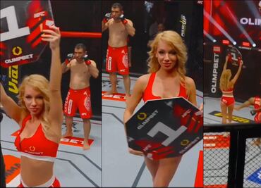 ¡Increíble!... Peleador iraní de MMA ataca a edecán y lo suspenden de por vida