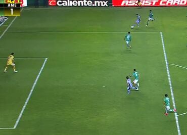 ¿Estaba en fuera de lugar? Henry Martín marcó el empate del América ante León con polémica jugada