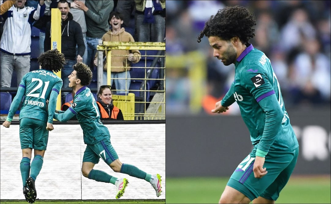 Chino Huerta sigue prendido y consiguió su tercer gol con el Anderlecht / FOTO: AFP