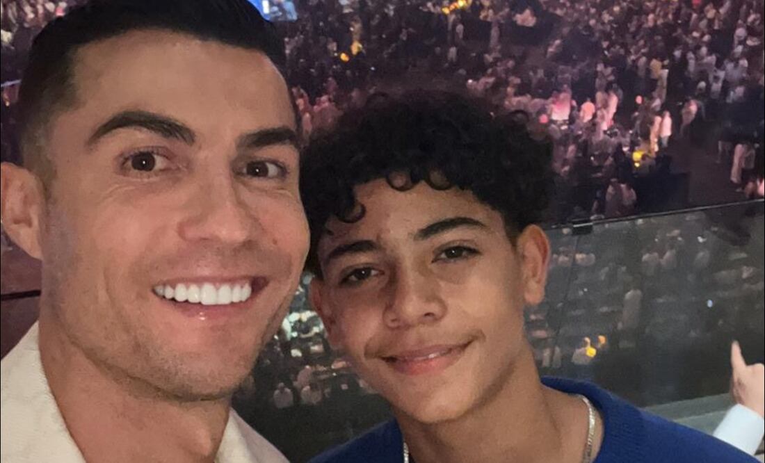 Cristiano Ronaldo y su hijo. FOTO: @cristiano