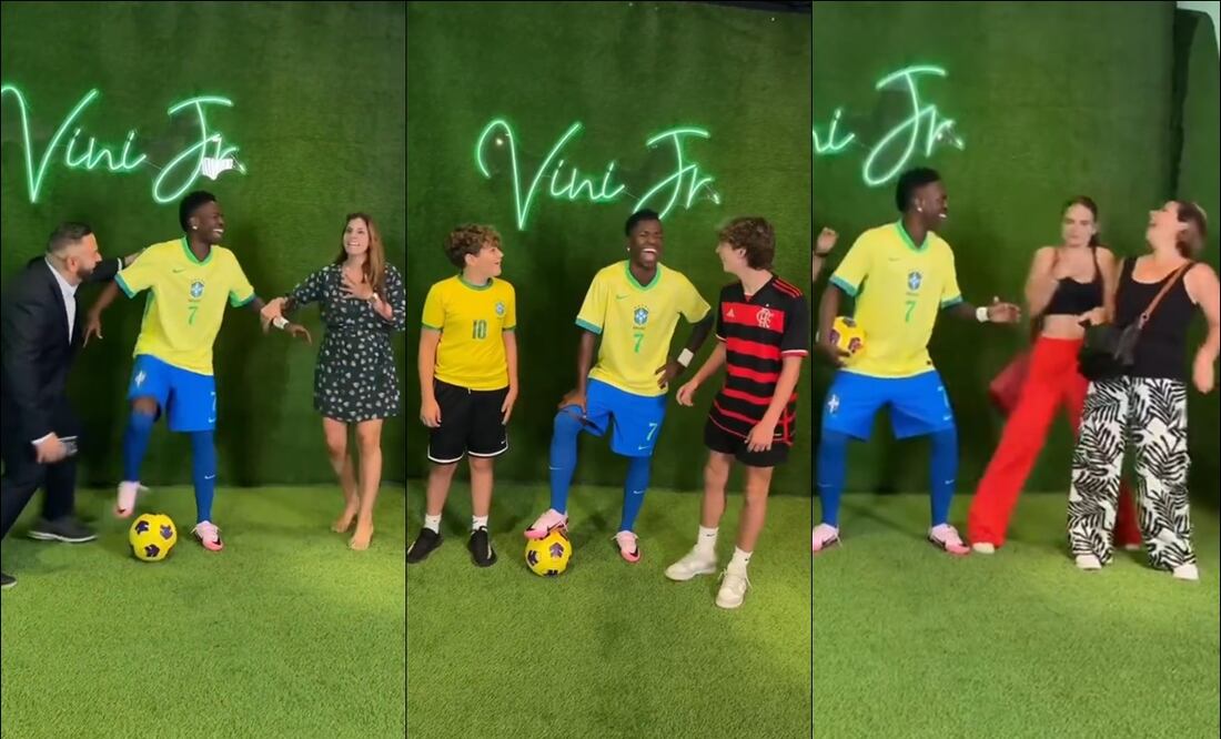 Vinícius Jr. y saltar de un susto a los visitantes del Museo de Cera de Nueva York. FOTO: Captura