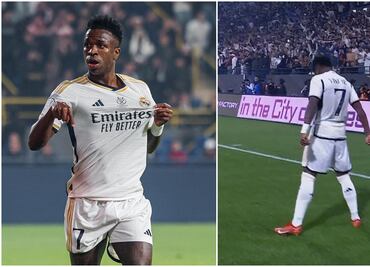 VIDEO: Vini Jr. bailó al Barcelona en la Supercopa y festejó con el 'Siuu' de Cristiano Ronaldo