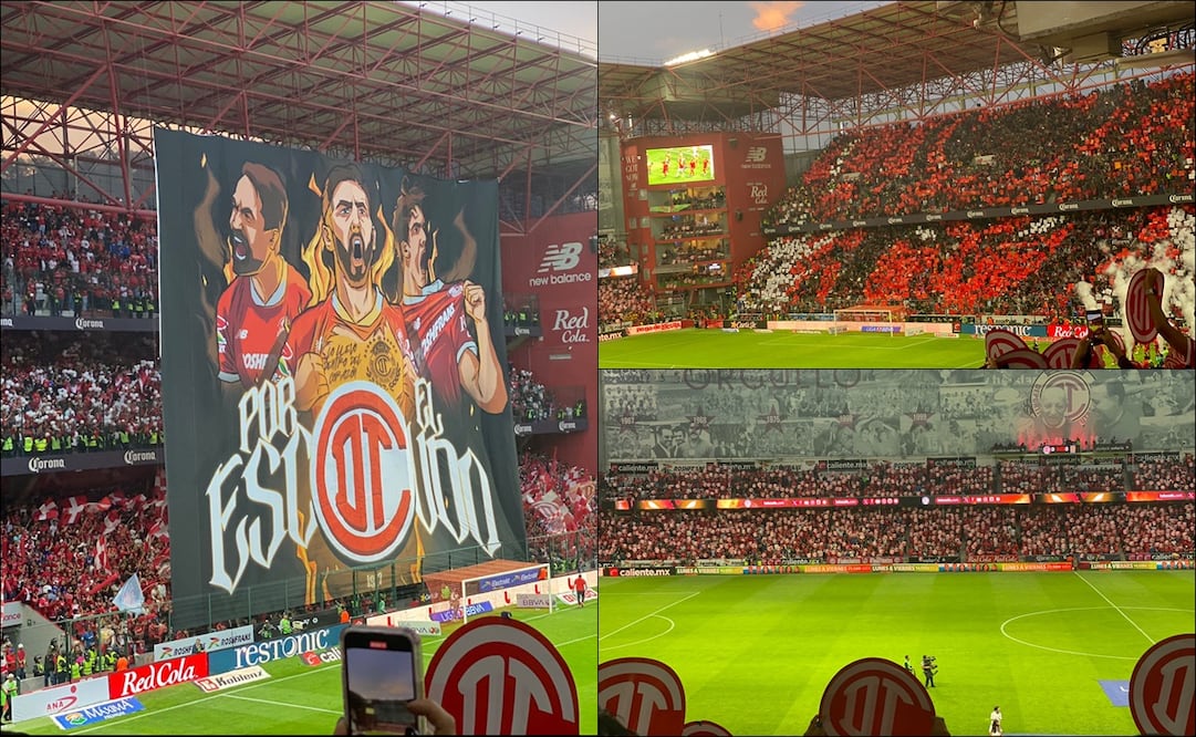 Así fue el recibimiento de la afición de Toluca en el juego de Vuelta de la Semifinal ante Tigres. FOTO: Nicolás Schiller Solti