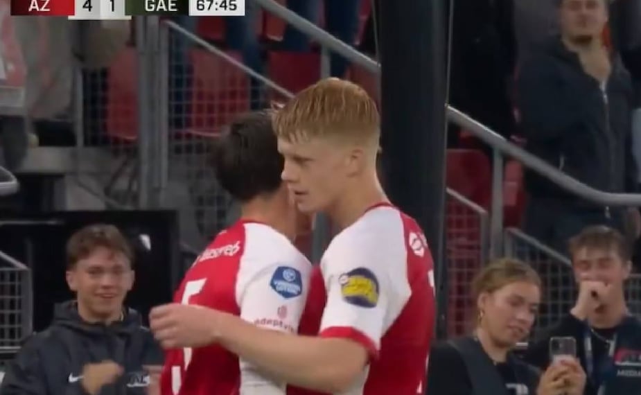 Así fue el gol de Mateo Chávez con el AZ Alkmaar / Foto: Especial