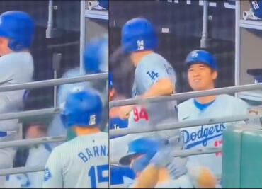 'Bat boy' de los Dodgers de Los Ángeles salva a Shohei Ohtani de recibir un pelotazo en el rostro