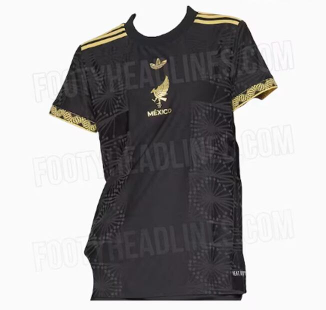 Así luce la que sería la playera de la Selección Mexicana para la Copa Oro 2025. FOTO: Footy Headlines