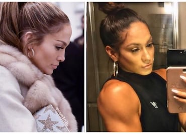 Ella es la atractiva y musculosa doble de Jennifer López