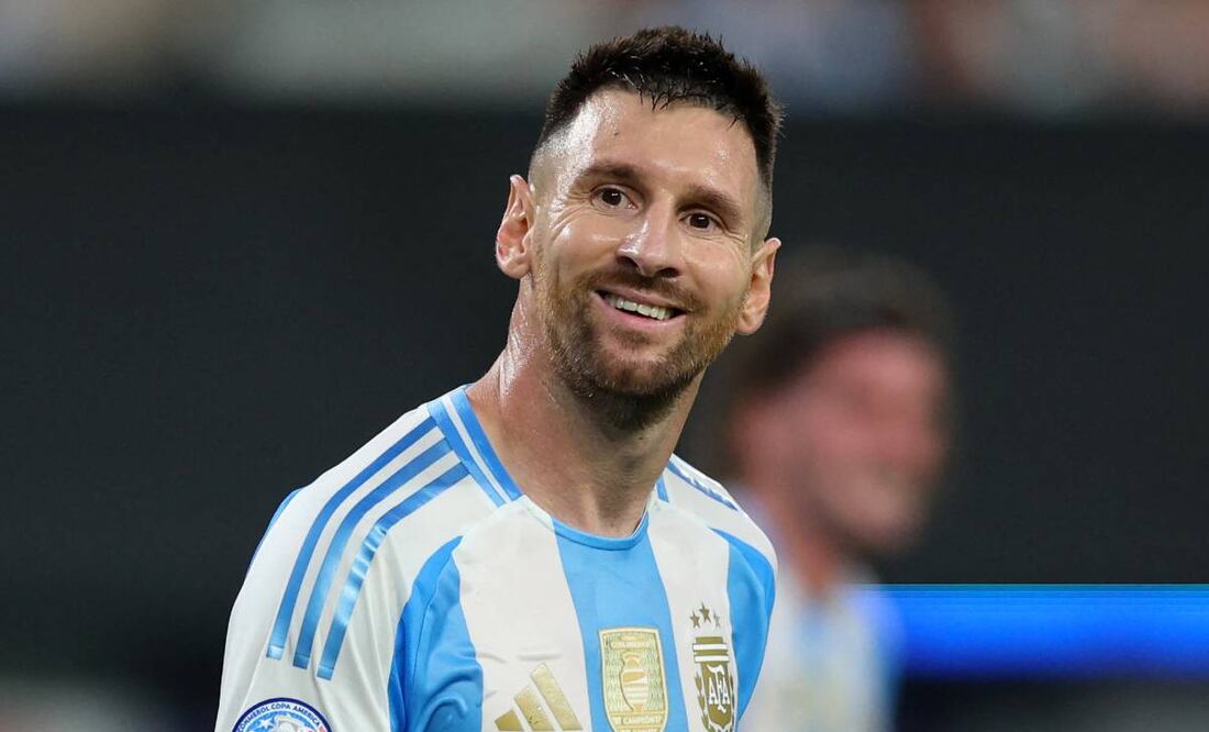 Messi feliz de llegar a una nueva final.  Foto: AFP.