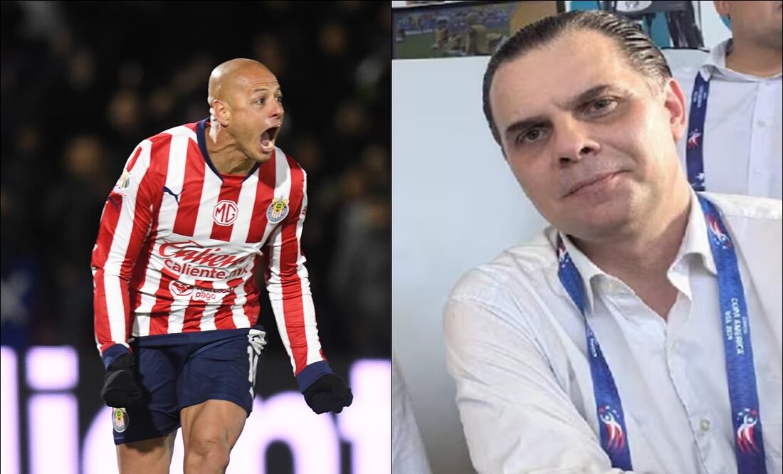 Javier Hernández y Christian Martinoli. FOTO: Imago7 / Especial