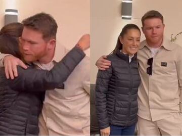 Claudia Sheinbaum "presume" en redes sociales su encuentro con Canelo Álvarez