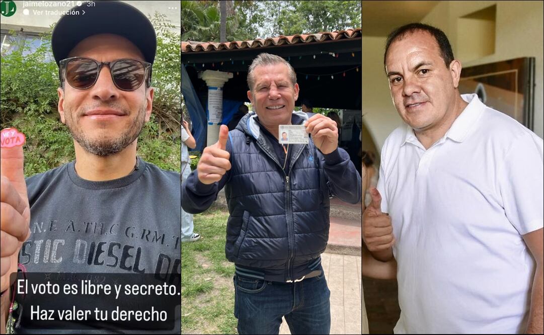 Figuras del deporte presumieron que salieron a votar. FOTOS: Capturas