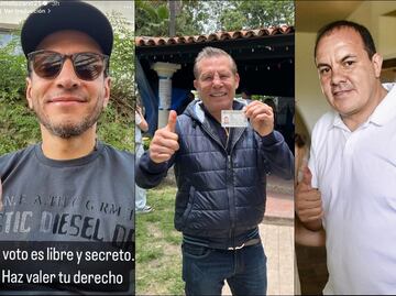 Personalidades del deporte presumieron que salieron a votar en la jornada electoral