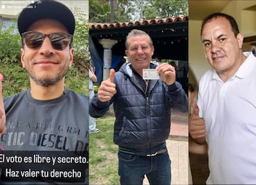 Personalidades del deporte presumieron que salieron a votar en la jornada electoral