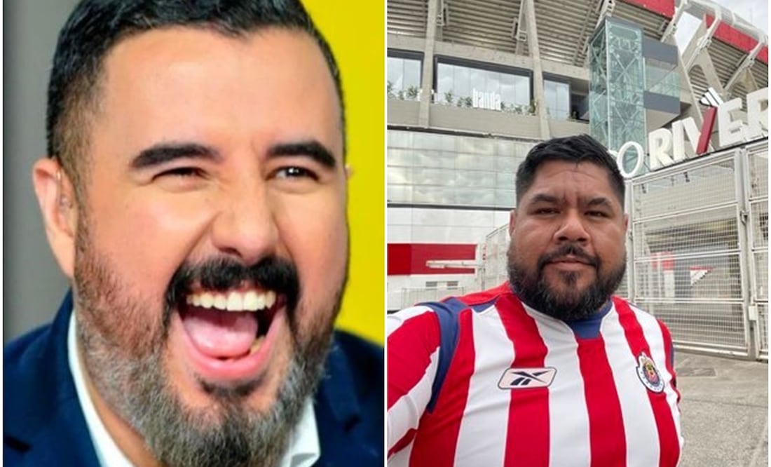 Álvaro Morales en ESPN y 'Chuyón' Hernández en el Estadio Akron / FOTOS: Captura e Instagram
