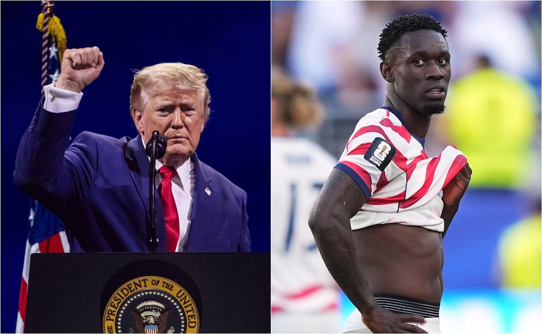 FOTO: ESPECIAL - El presidente estadounidense, Donald Trump, agradeció este domingo a la FIFA por suspender la tarjeta roja contra Folarin Balogun