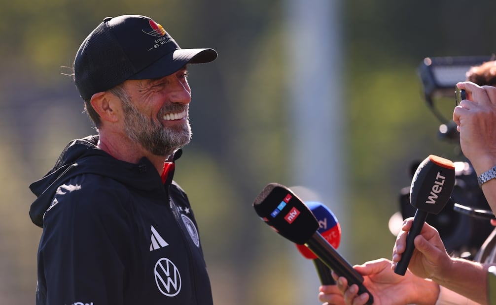 Jürgen Klopp ante los medios de comunicación en su debut con la Selección Alemana / Foto: EFE