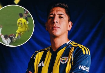 Edson Álvarez sufre dura entrada en Turquía: Fenerbahçe remonta 3-2 ante el Besiktas
