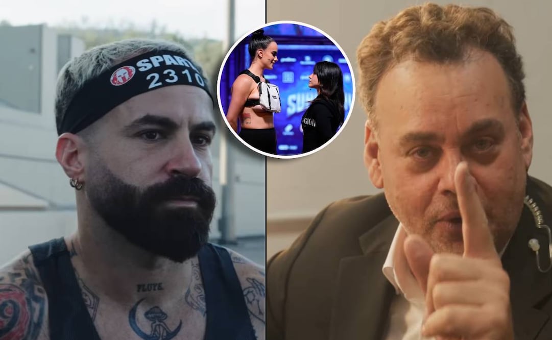 Marc Crosas tundió a David Faitelson por aparecer en el careo previo a la pelea de Alana vs Gala Montes. FOTOS: Especiales