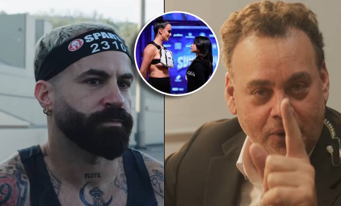 Marc Crosas tundió a David Faitelson por aparecer en el careo previo a la pelea de Alana vs Gala Montes. FOTOS: Especiales