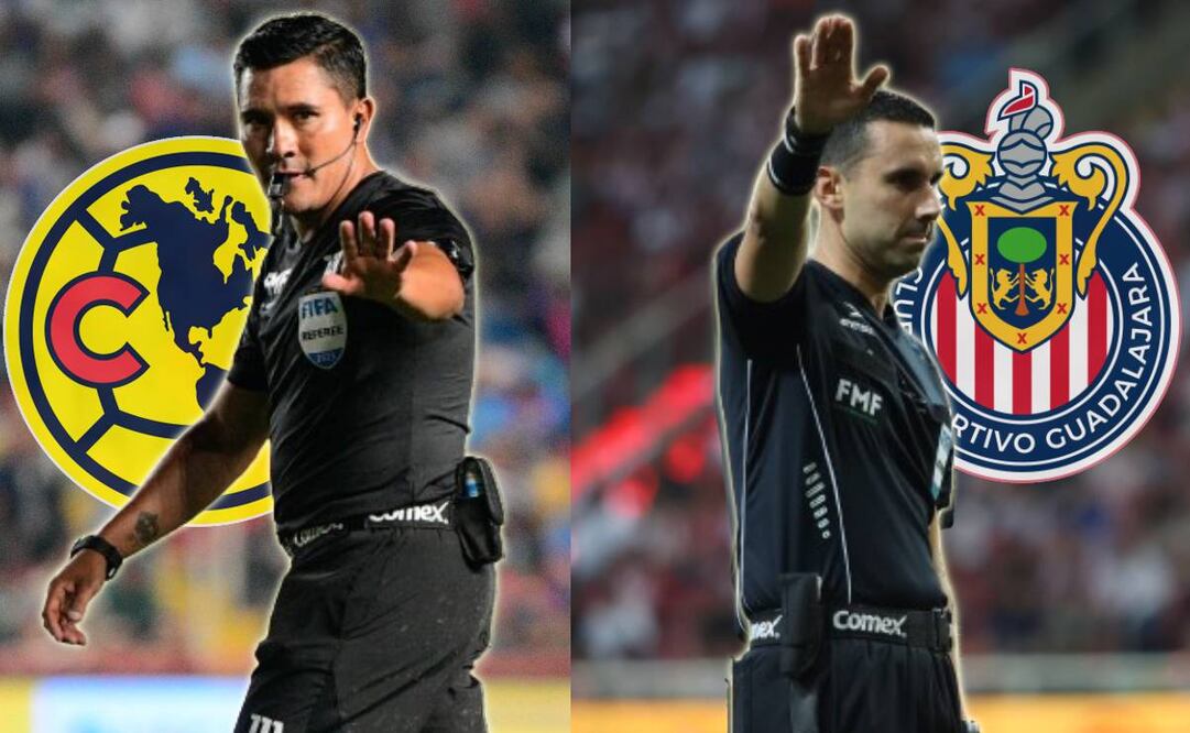 Fernando Guerrero y César Ramos serán los árbitros de los juegos de América y Chivas, respectivamente. Foto: Imago7