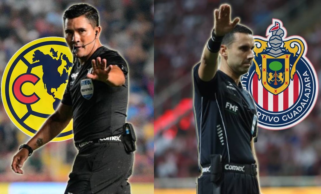 Fernando Guerrero y César Ramos serán los árbitros de los juegos de América y Chivas, respectivamente. Foto: Imago7